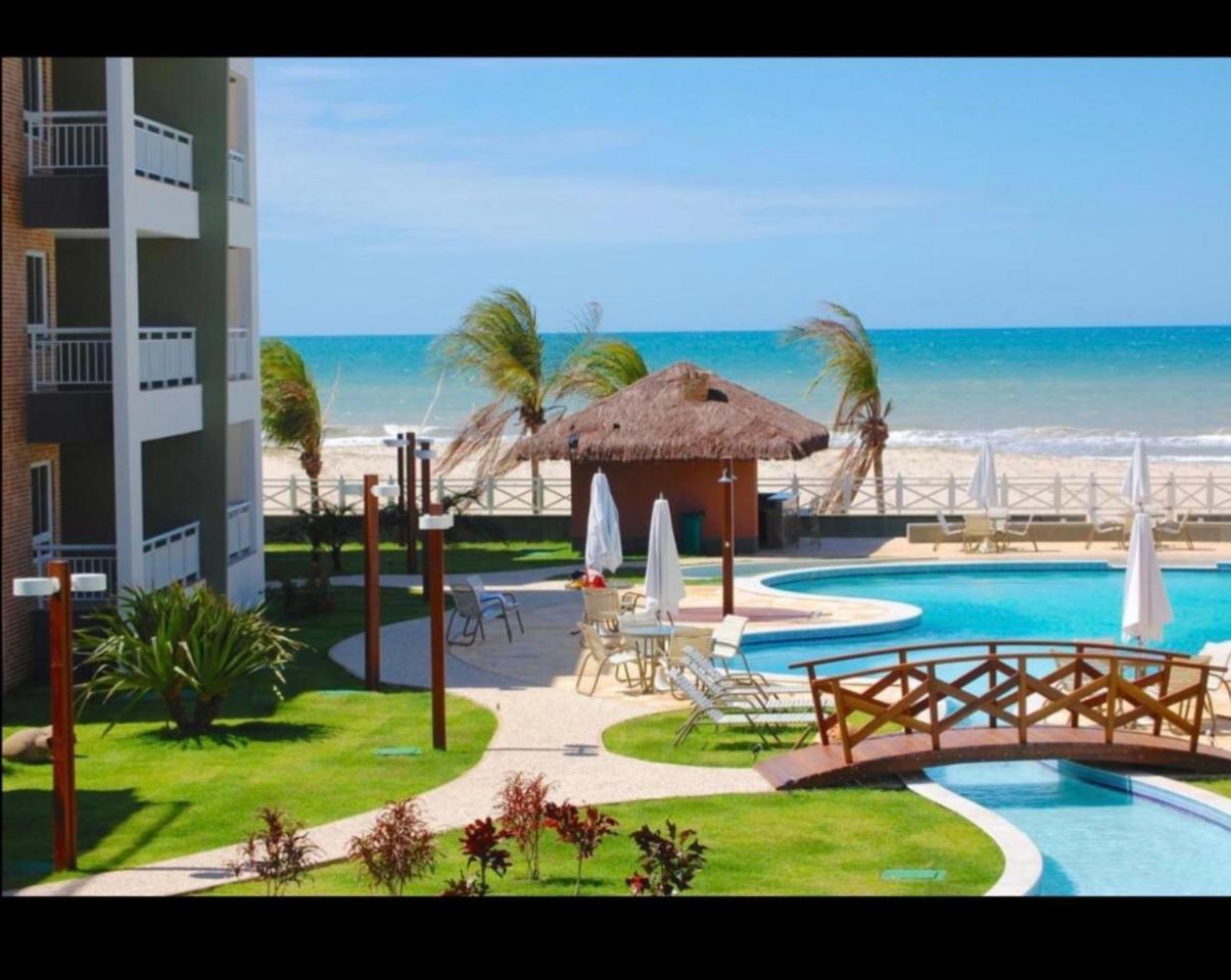Apartamento Vista Total Do Mar Uma Cobertura A 400M Do Beach Park No Porto Das Dunas Aquiraz Condominio Terramaris Piscina Ampla Parque Infantil Sauna Estacionamento Privado מראה חיצוני תמונה