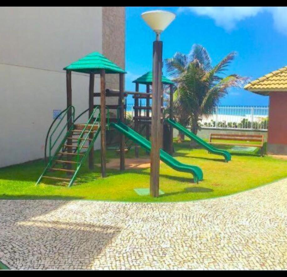 Apartamento Vista Total Do Mar Uma Cobertura A 400M Do Beach Park No Porto Das Dunas Aquiraz Condominio Terramaris Piscina Ampla Parque Infantil Sauna Estacionamento Privado מראה חיצוני תמונה