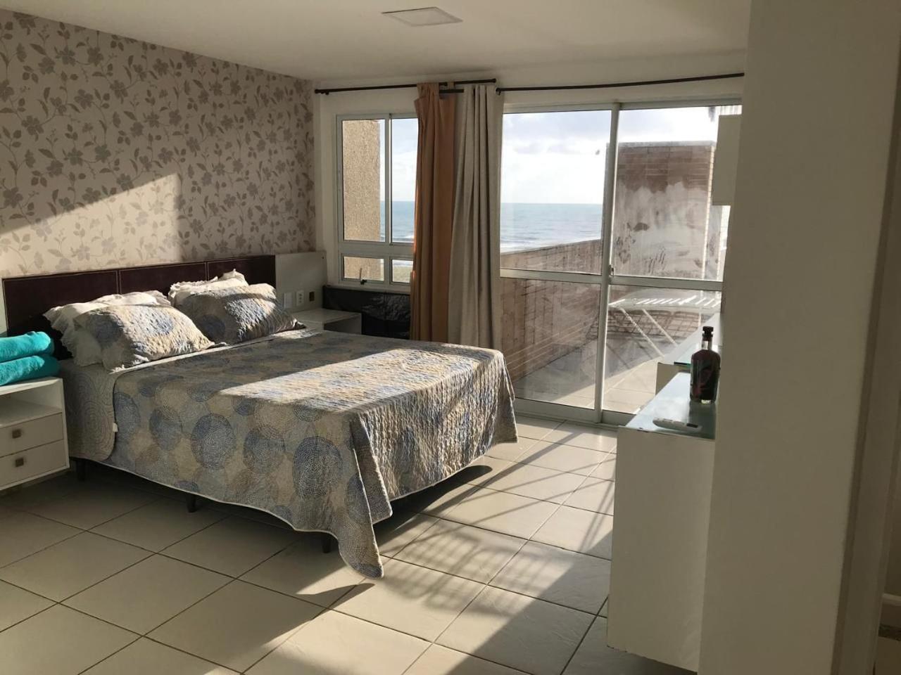 Apartamento Vista Total Do Mar Uma Cobertura A 400M Do Beach Park No Porto Das Dunas Aquiraz Condominio Terramaris Piscina Ampla Parque Infantil Sauna Estacionamento Privado מראה חיצוני תמונה